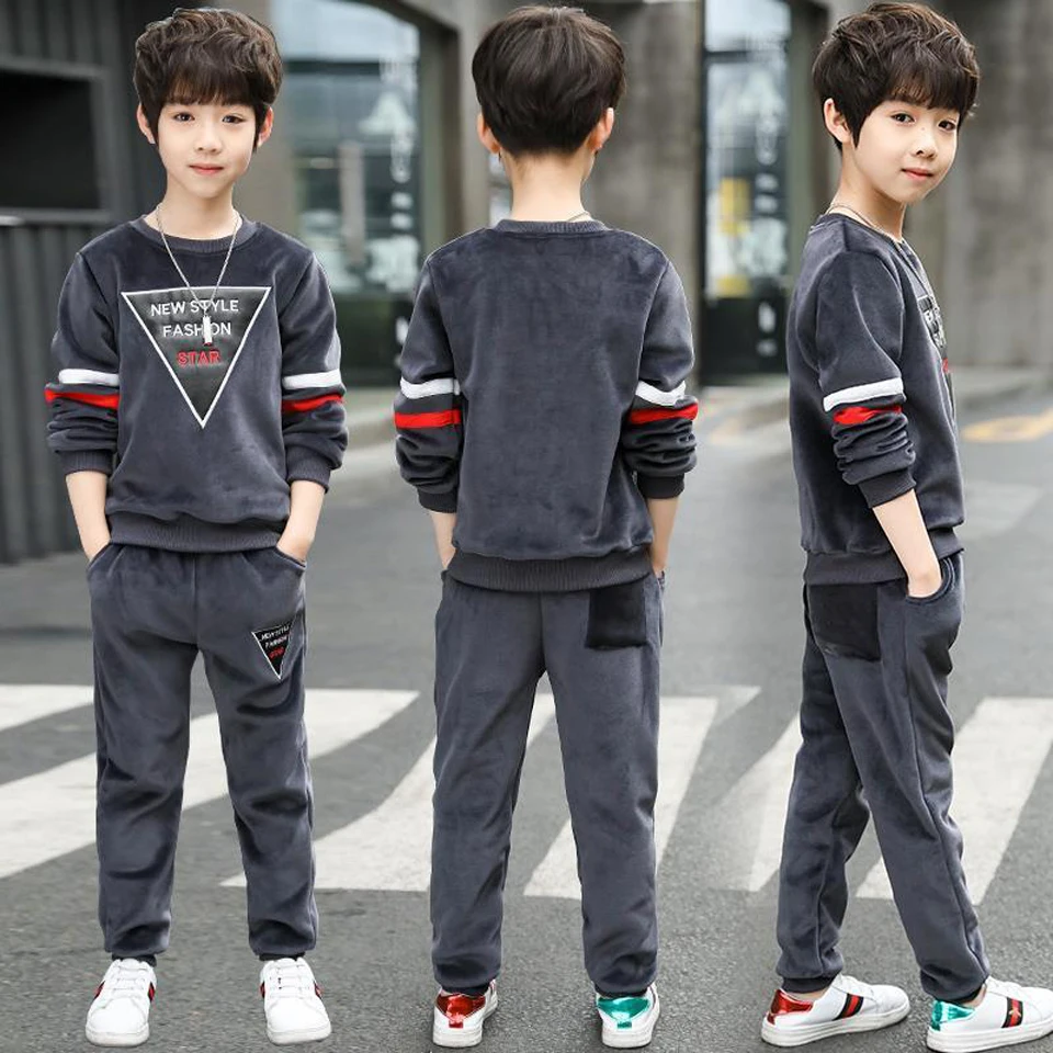 

2018 Spring Autumn Boy Clothes Sets T-shirt+Pant Outfit Children Sport Suit For Girls Clothing Sets Children Clothes 4-12 Years