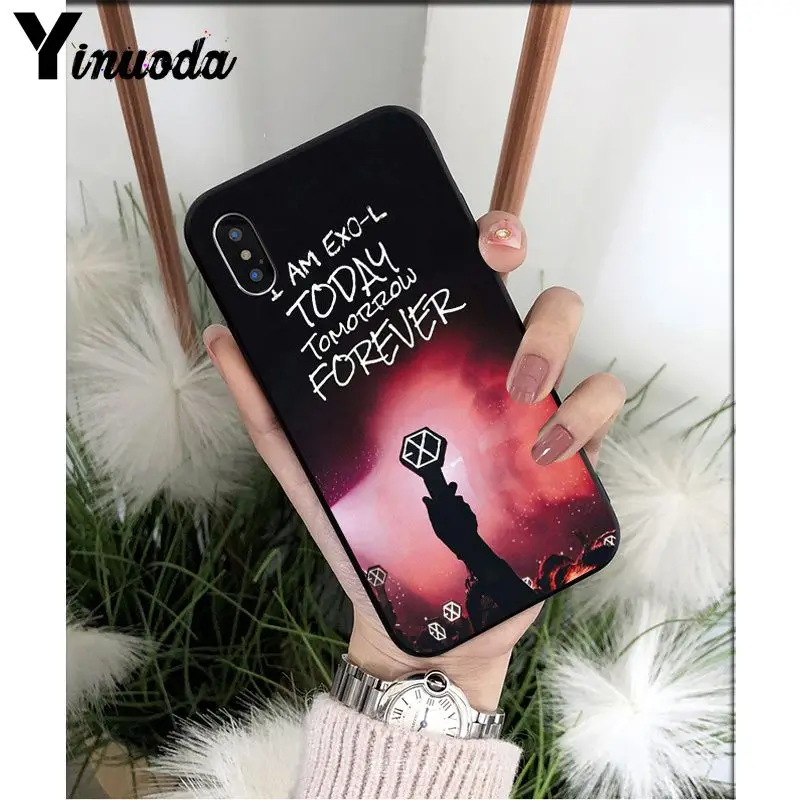 A3 Yinuoda Kpop exo DIY красивые аксессуары для телефонов, чехол для Apple iPhone 8 7 6 6S Plus X XS MAX 5 5S SE XR Чехол для мобильного телефона s - Цвет: A3