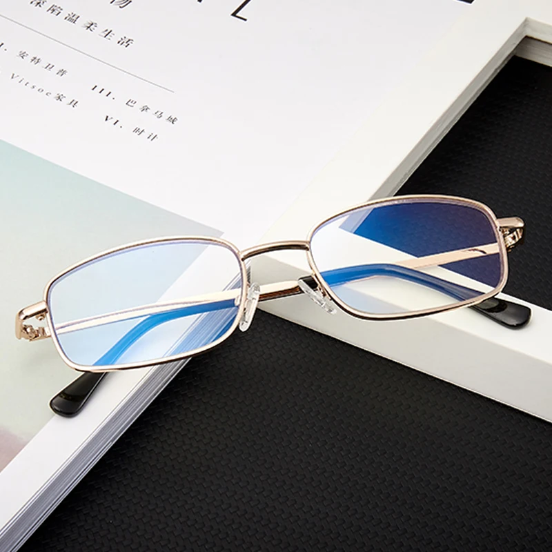 Multi-focus presbyopic glasses for both distant and near use for driving, walking and men's and women's anti-blue glasses