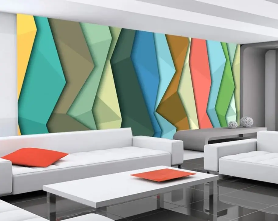 3d стереоскопические обои красивая мода абстрактные Геометрические линии узор