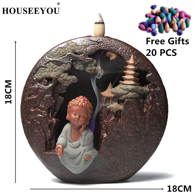Подставка для благовоний HOUSEEYOU со светодиодной подсветкой подставка Будды Декор