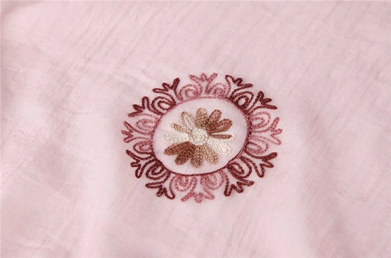 Винтажный цветочный шарф с помпоном Женская шаль вышивкой шарфы и шали модные