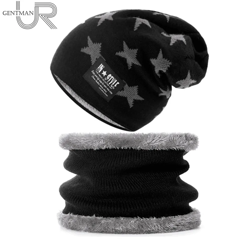 1 шт. зимняя шапка Повседневная вязаная звезда Стиль теплые зимние головные уборы
