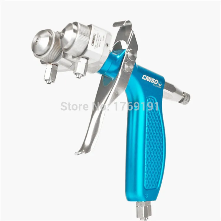 Двухголовочный хромовый антикоррозийный пистолет распылитель 316 из нержавеющей