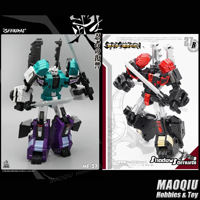 MechFansToys MFT MF27 MF 27 Темный Самурай Sixshot трансформер Greatshot Pioneer экшн фигурка MF27B 27B