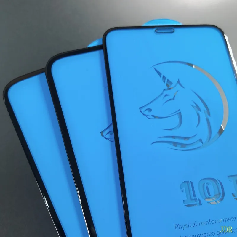 Шт. 500 шт. для iPhone 10D закаленное стекло на X 7 8 6 Plus 6s XR защита экрана полное покрытие