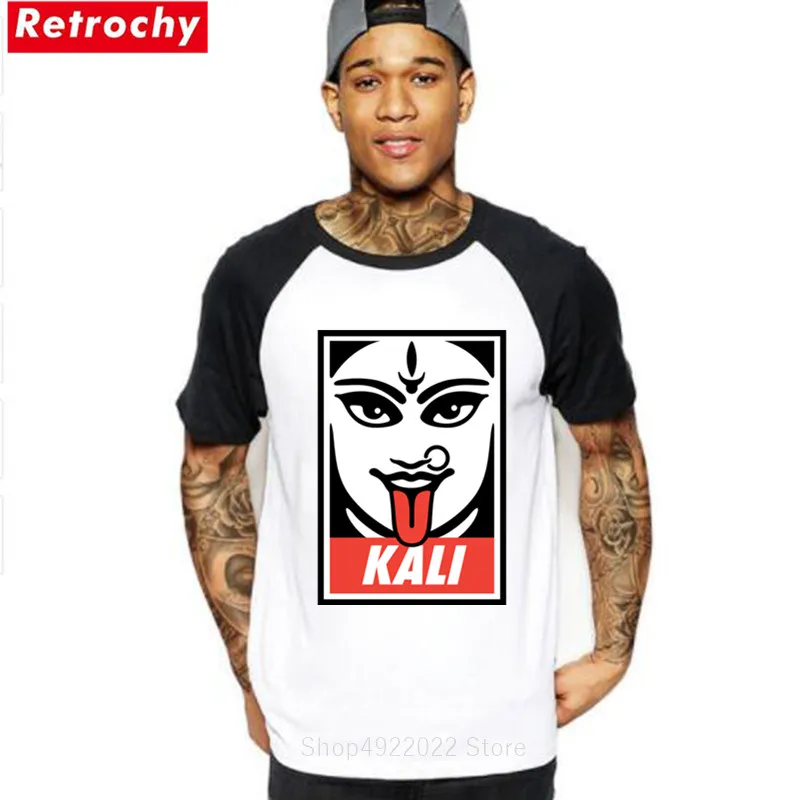 Индийская богиня Кали футболка сексуальная булавка-Up плакат для мужчин футболки
