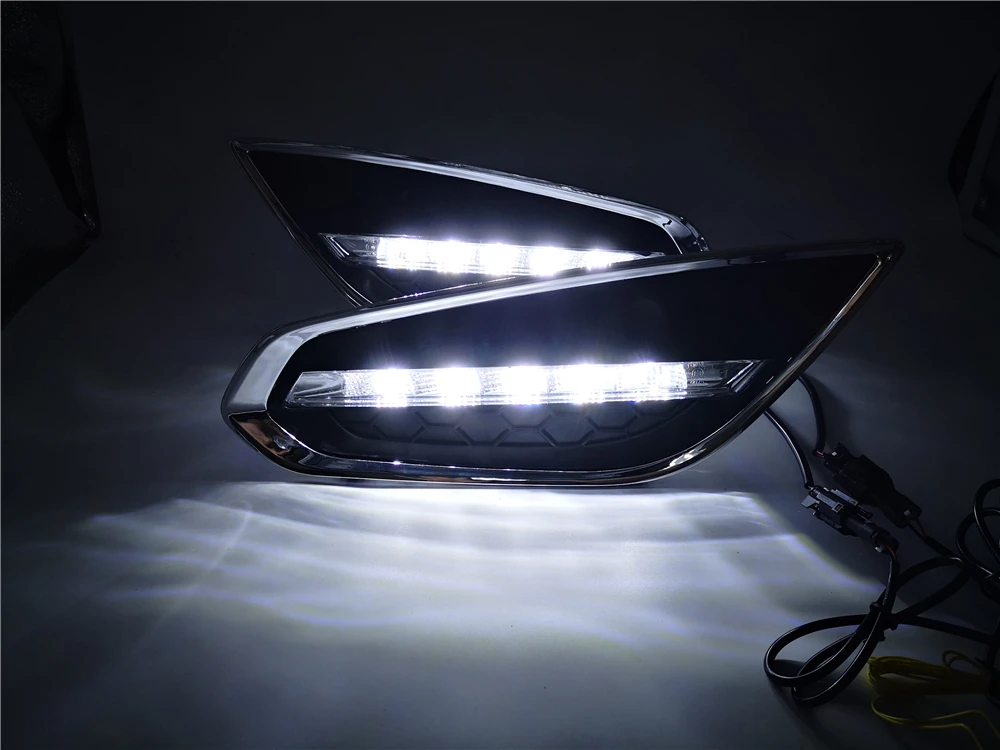 Автомобильная проблесковая 1 комплект DRL светодиодный Габаритные огни дневного