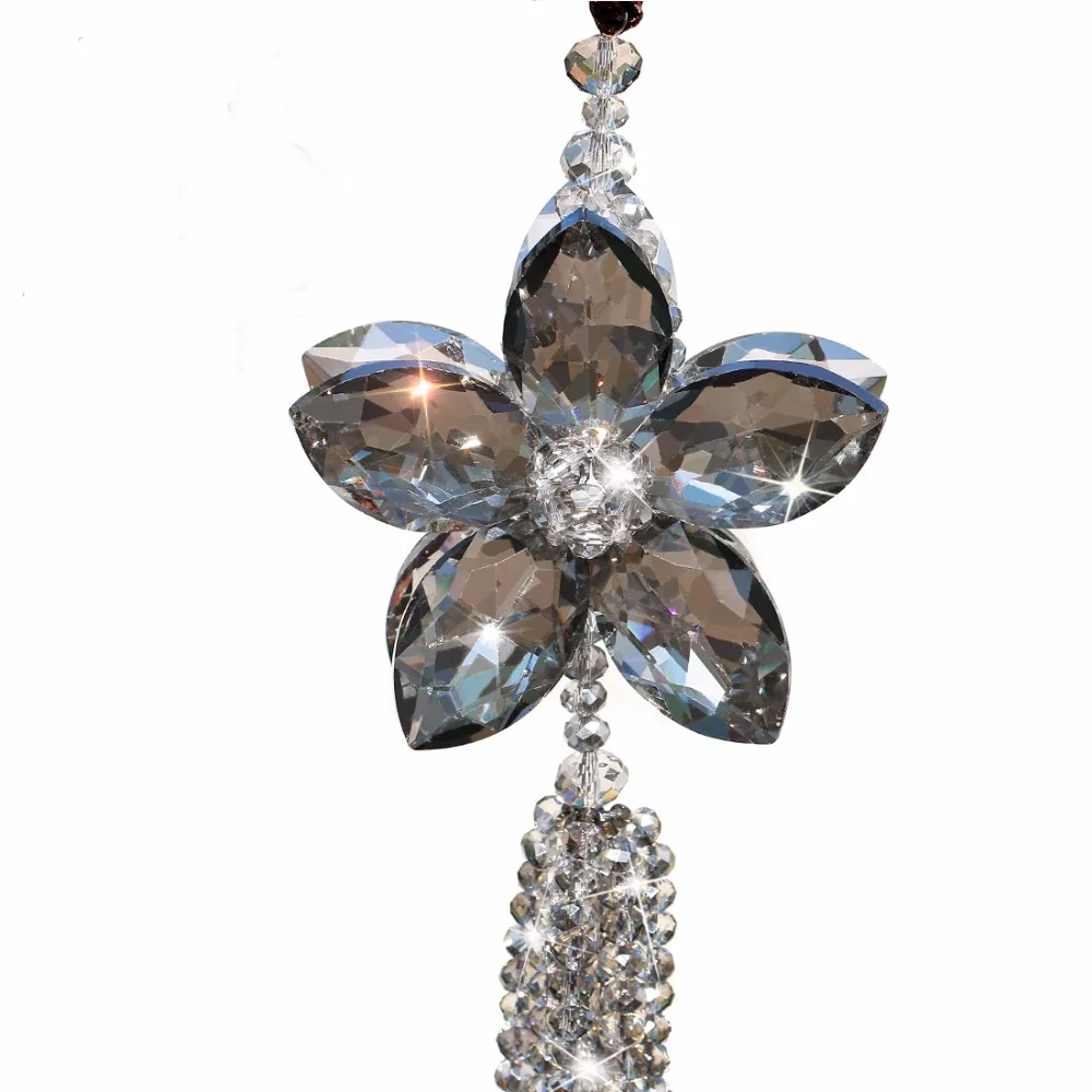 H& D Lucky Crystal Window Висячие солнечные очки для автомобиля зеркало заднего вида орнамент автомобильный кулон автомобильные аксессуары Радужный производитель домашний декор