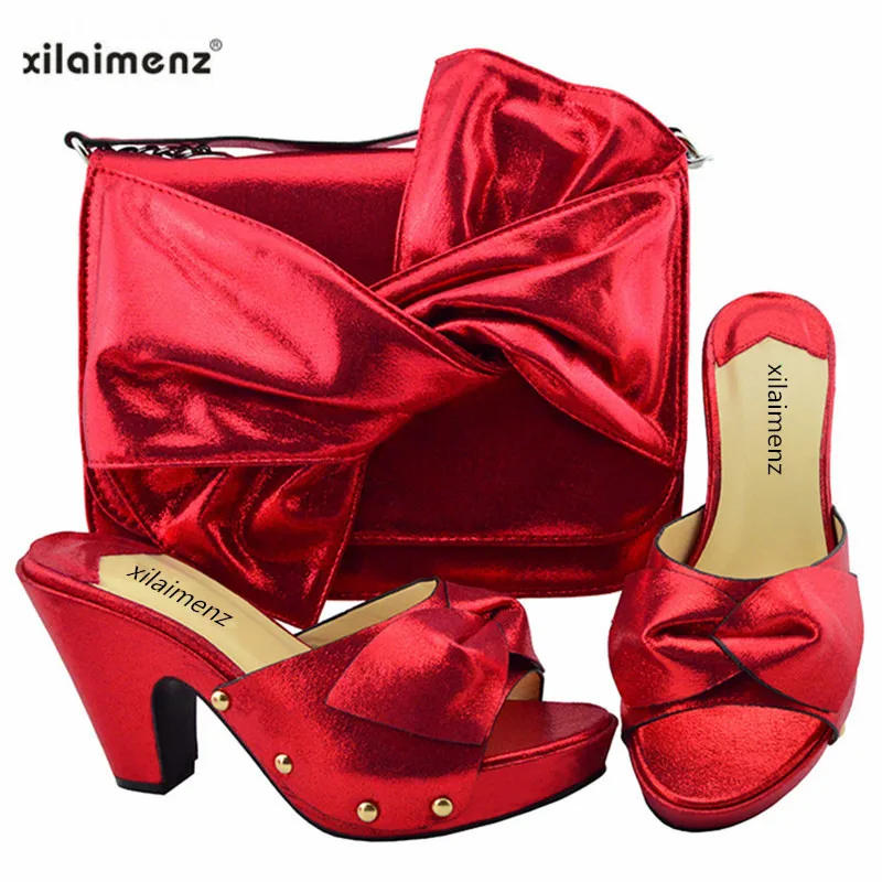 

New shop 40% discount New African Woman High Heels Shoes And Bag Set For Wedding and Party