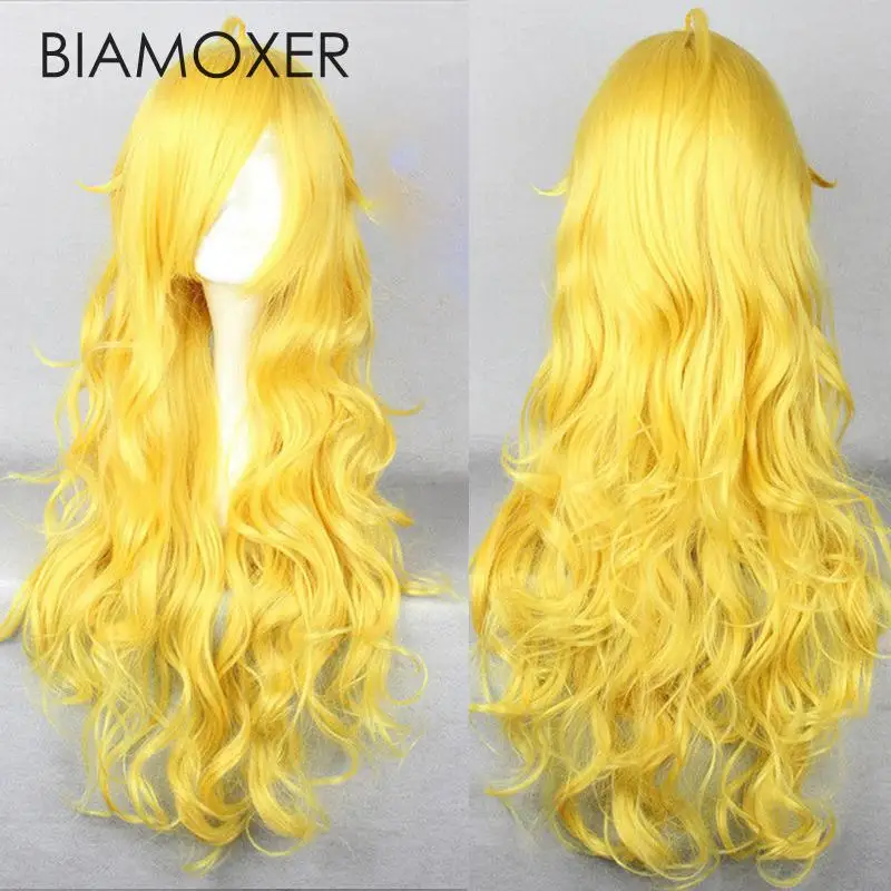 Парик для косплея биамоксер RWBY Ruby Rose длинный красный белый черный желтый |