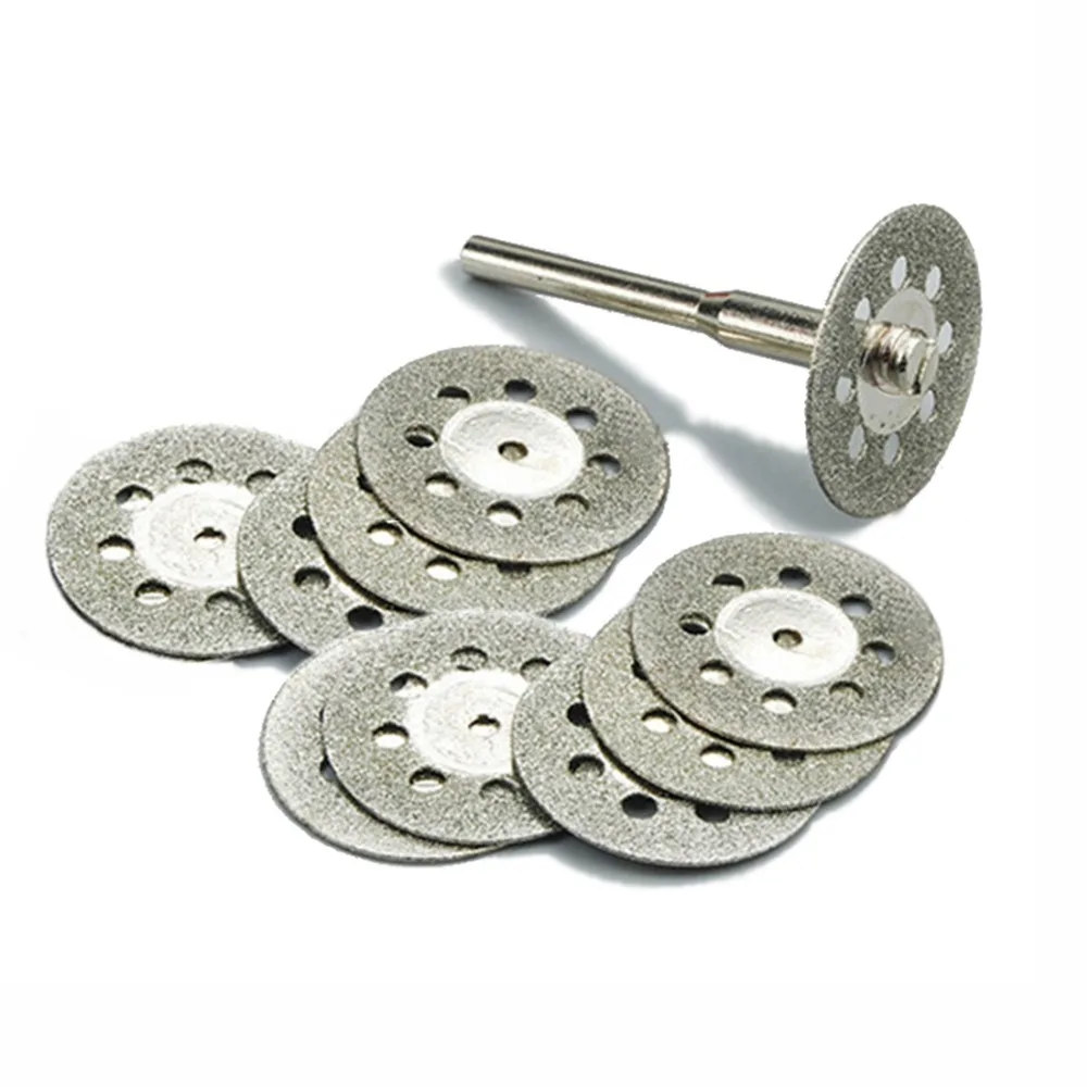 QWORK 5 шт. 10 22 мм Аксессуары dremel алмазный шлифовальный круг мини циркулярная пила