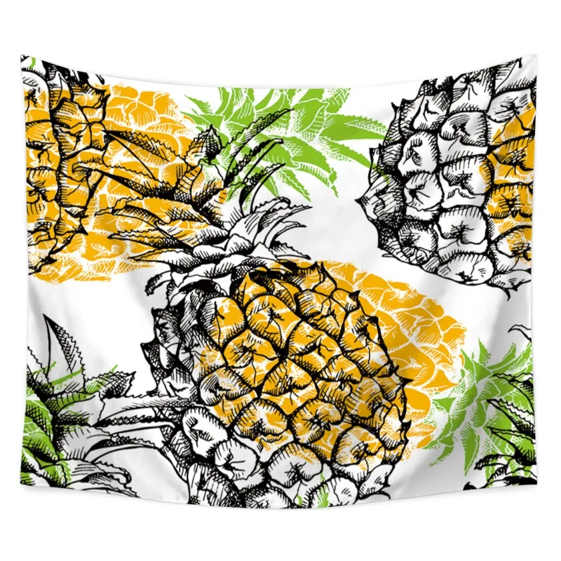 Ананасовая серия абстрактная художественная роспись Полиэстер Гобелен домашний