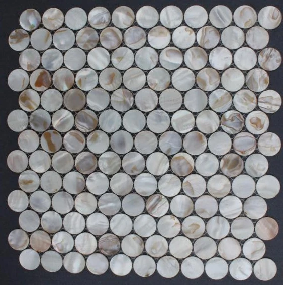 Круглый Круг перламутровая раковина плитка для Kithchen мебель ванной мозаичный