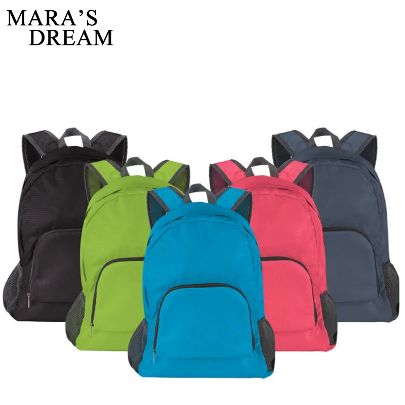 

Mara's Dream Unisex travel bag fashion can fold waterproof Nylon Men bag solid color casual Men and Women travel bag