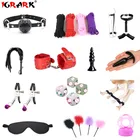 IGRARK порно секс наручники зажимы для сосков кнут кляп БДСМ искусственная маска бандаж комплект сексуального нижнего белья наручники для женской одежды