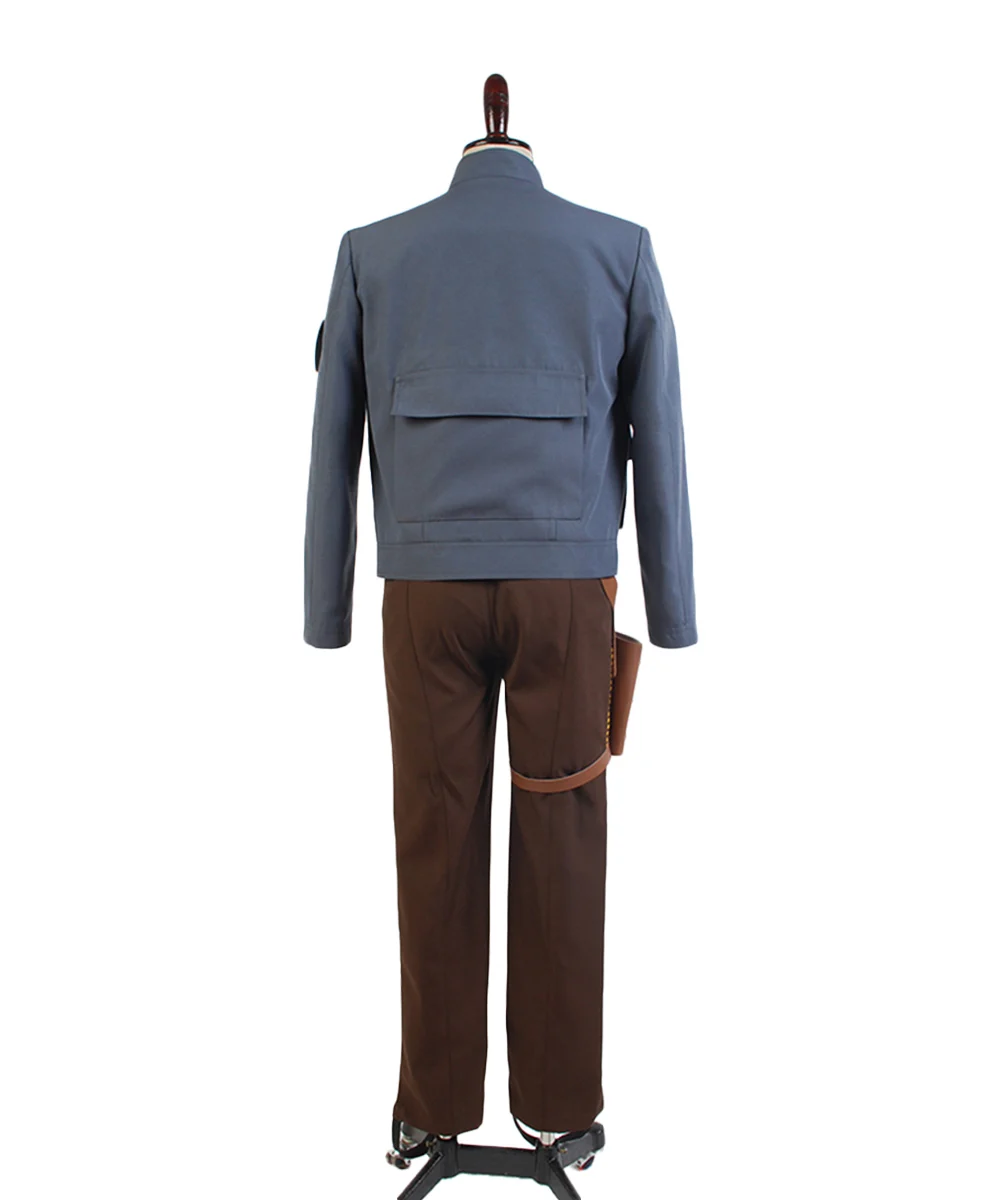 Звездная Империя наносит удары сзади Хан Solo Косплей куртка наряд костюм Хэллоуин