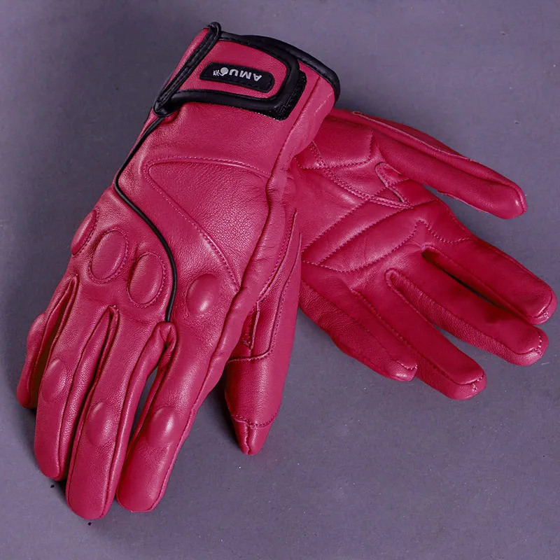 Защитные перчатки для мотокросса мотоциклетные из натуральной кожи в стиле