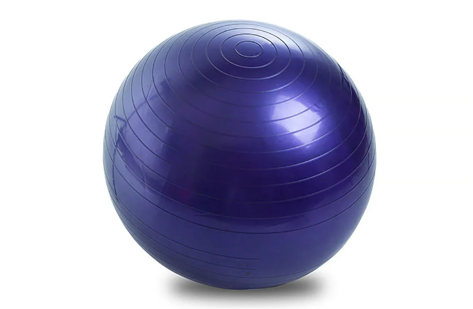 Purple 75 см ПВХ высокое качество большие мячи для йоги для фитнеса с 4 вариантами цветов Женские мячи для пилатеса Гимнастические мячи баланс - Цвет: Purple