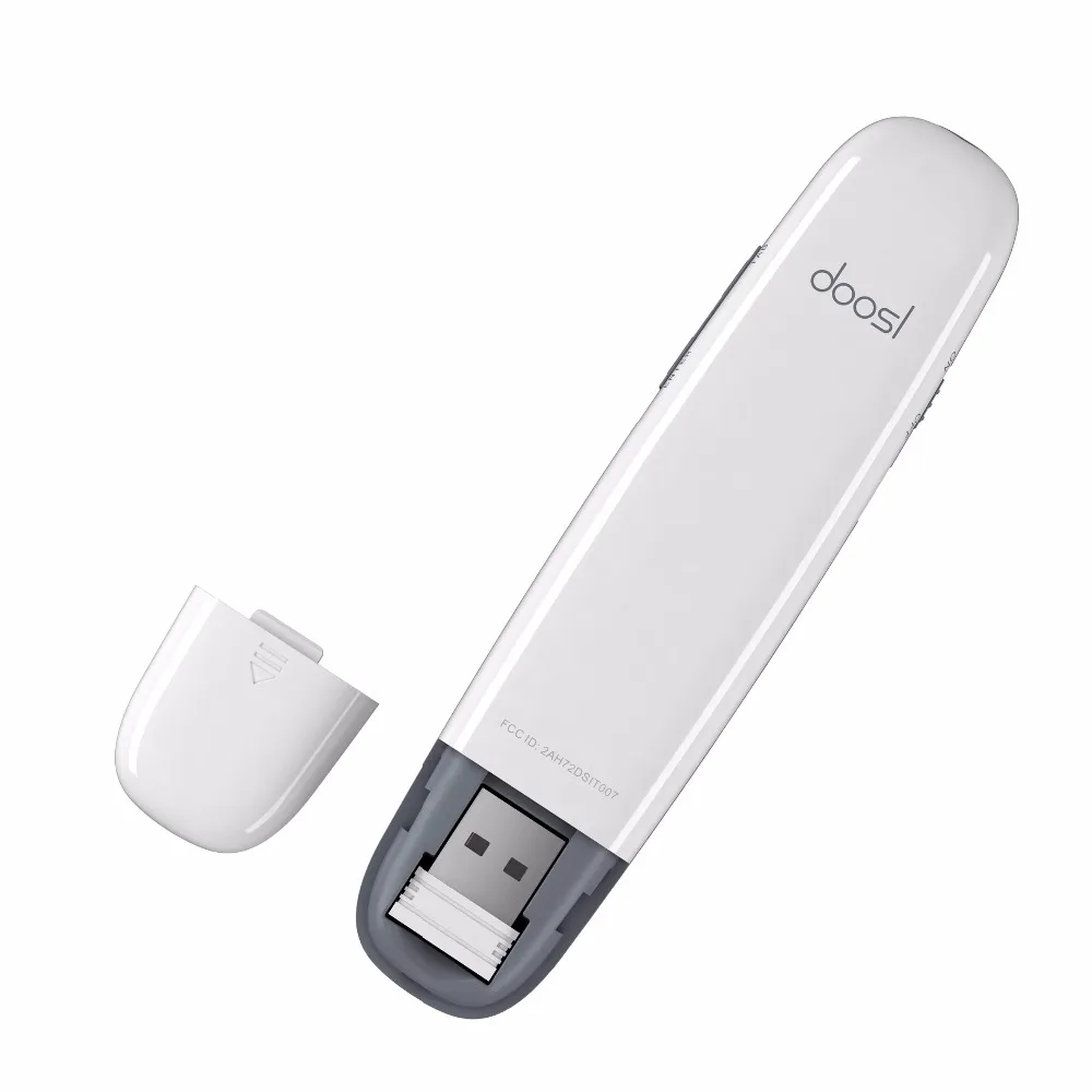 Doosl Беспроводной презентера РФ 2.4 ГГц Перезаряжаемые USB Дистанционное управление