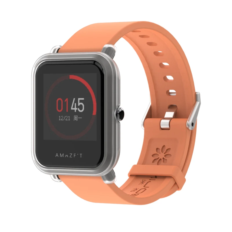 20 мм ремешок силиконовый ремешок для часов Xiaomi Huami Amazfit GTR Bip BIT спортивные Смарт-часы аксессуары смарт-браслеты