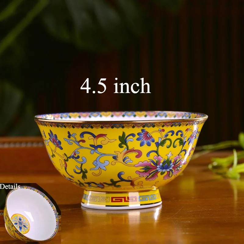 J(4.5inch) 4,5/5/6 дюймов Цзиндэчжэнь Керамика Ramen чаша костяного фарфора посуда тарелка с фруктами Маленькие Пиалы контейнер для лапши Кухня аксессуары - Цвет: J(4.5inch)