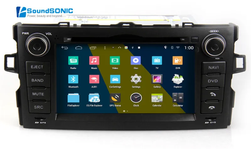 Android 4.4.4 для Toyota Auris Сенсорный экран стерео Радио DVD GPS навигации сидел Navi СМИ