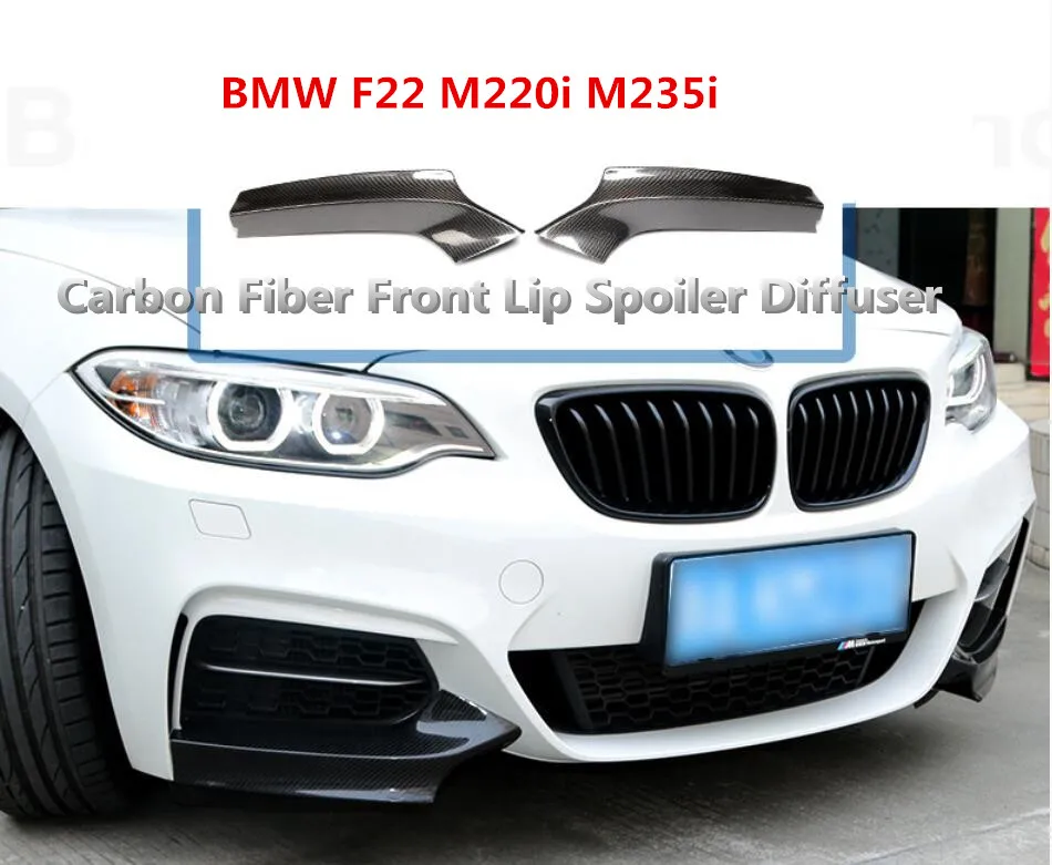Для BMW F22 220i 235i 2014.2015.2016.2017 углеродное волокно передний спойлер диффузор Авто