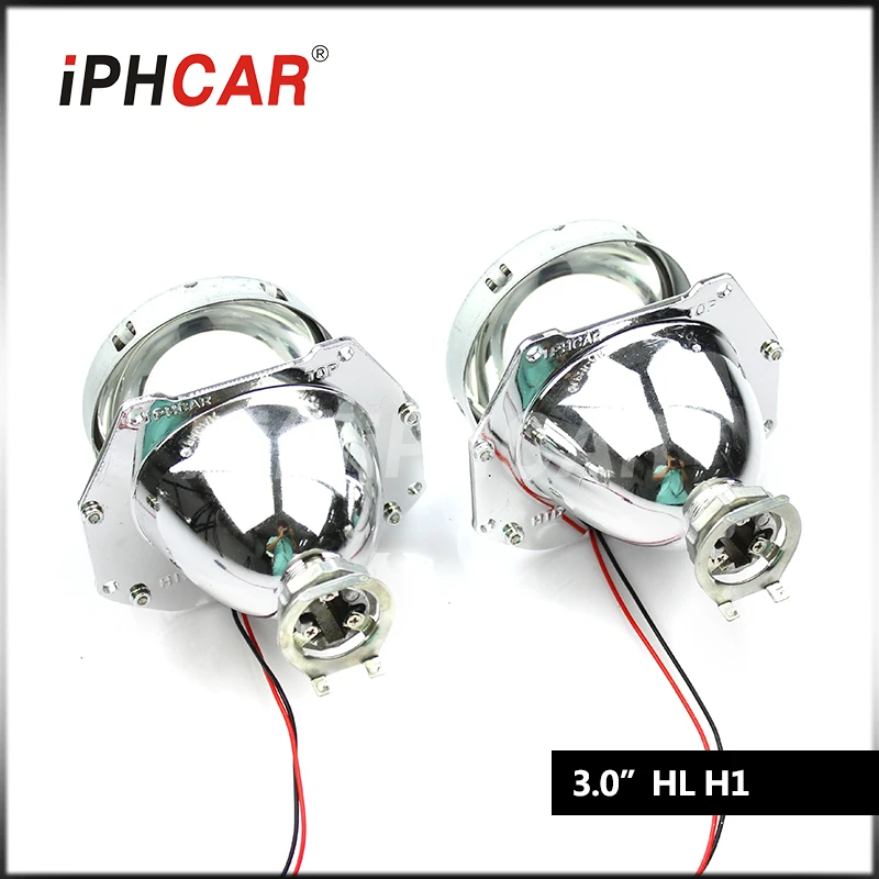 IPHCAR Стайлинг автомобиля LHD/RHD Hid линзы проектора bi xenon с красными ангельскими