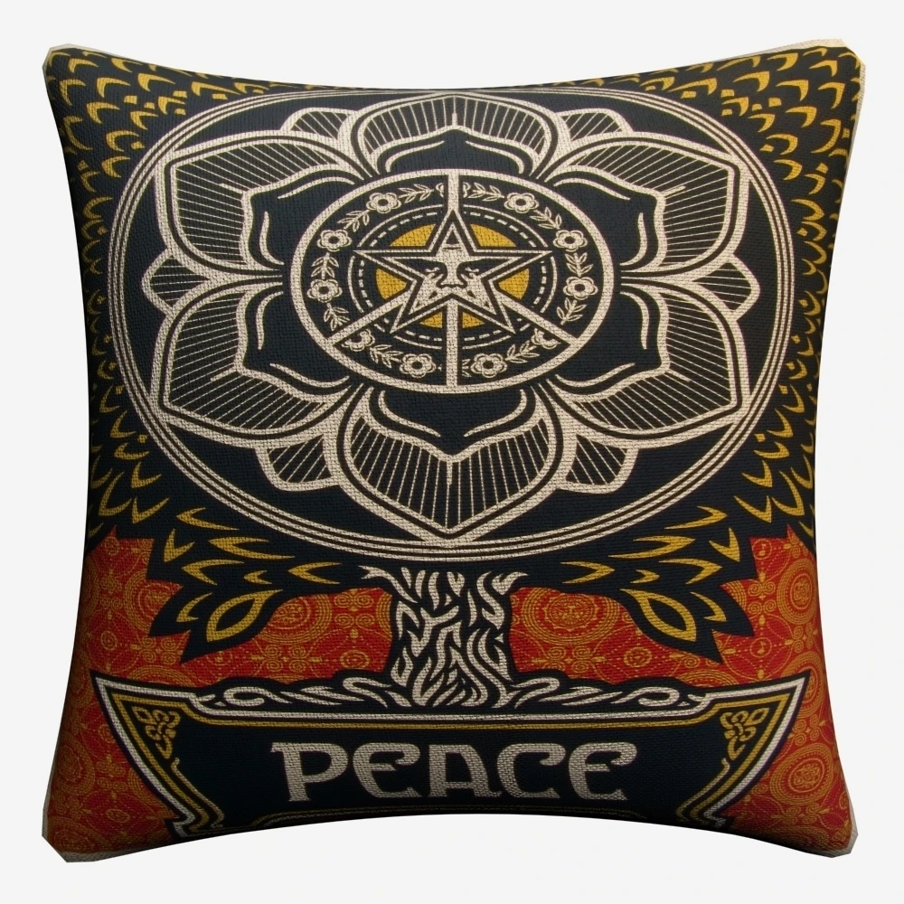 Шепард Фейри классический Цитата декоративное хлопковое белье Наволочка на