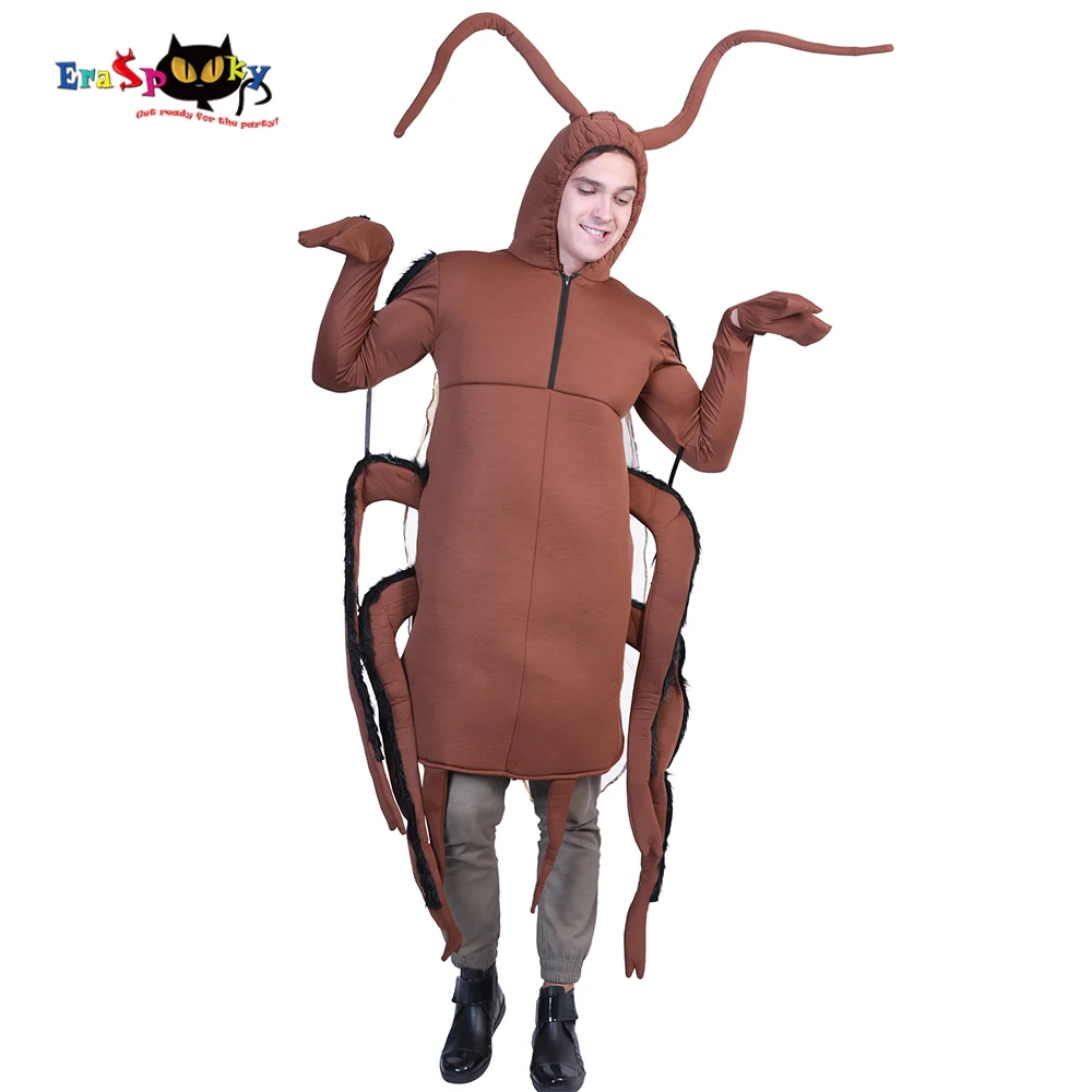 Carnival Party Costume Men Creepy Funny Cockroach Costume Adults Unisex Animal Jumpsuit Halloween Fancy Dress Wings Onesies 2018
Carnival Party Costume Men Creepy Funny Cockroach Costume Adults Unisex Animal Jumpsuit Halloween Fancy Dress Wings Onesies 2018