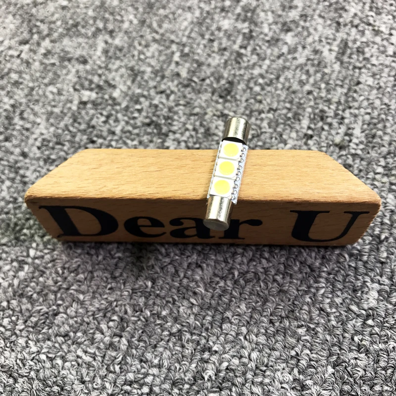 JEAZEA 1 шт. авто светодиодный лампы супер белый 31 мм 5050 3 s SMD 12В солнцезащитный
