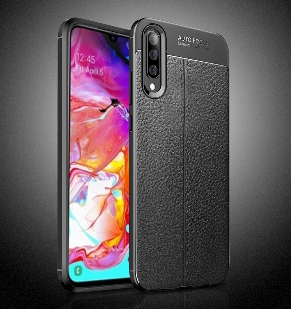 Чехол для samsung Galaxy A50 A40 A30 A20 A70 Чехол Броня бампер кожаный силиконовый чехол матовый мягкий термополиуретан чехол для телефона Fundas