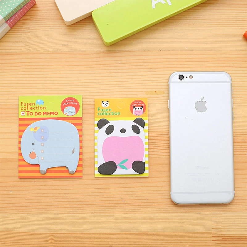 

T Korean creative stationery lovely cartoon ZOO animal park can tear the convenience sticker N paste Exquisite memo pad for tips