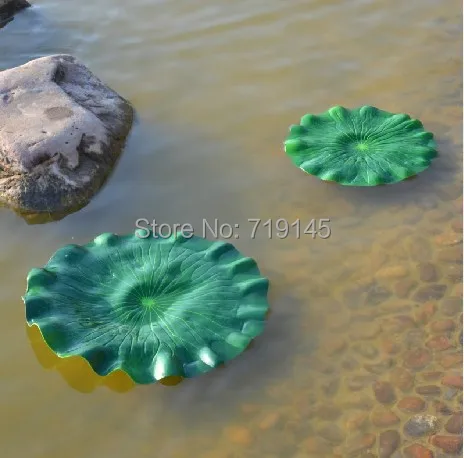 

DIA 10cm artificial PE small LOTUS LEAF diy wedding home pool decoration water lily leaf