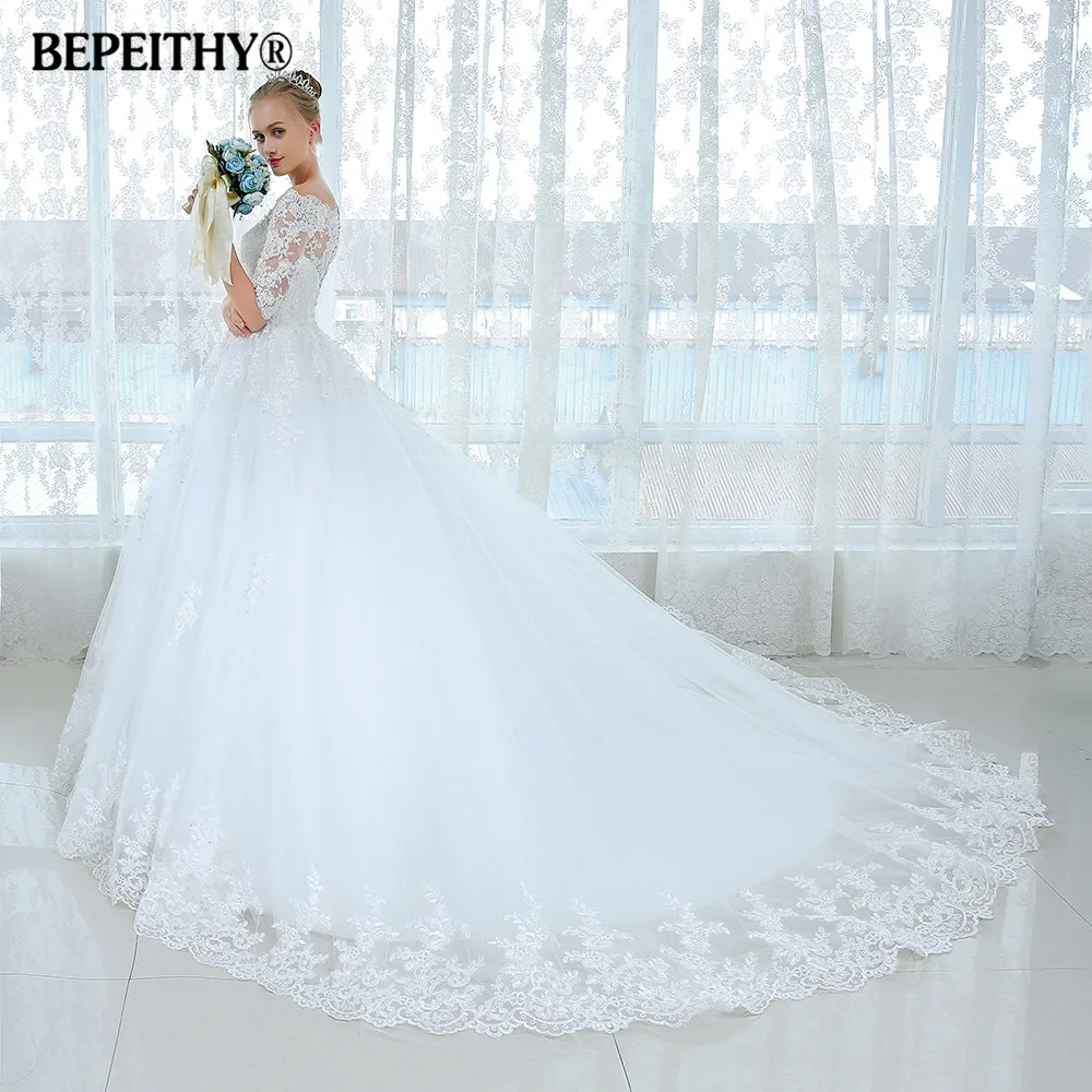 Vestidos De Novia, бальное платье с короткими рукавами, свадебное платье, Casamento, кружевное винтажное платье размера плюс, Новые свадебные платья принцессы