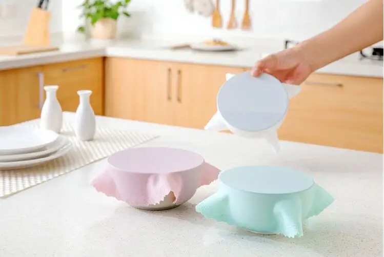 1 шт. Новый FDA Силиконовый стрейч чаша обертывание крышки многоразовые пленки