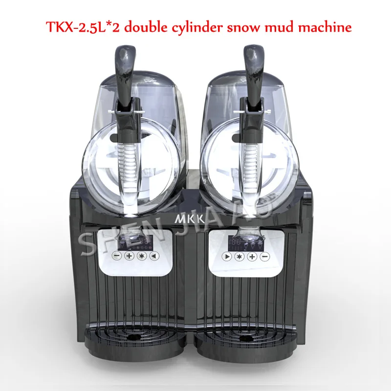 

TKX-2.5L*2 double cylinder snow mud machine/snow melting machine juice container snow machine / beverage drink machine