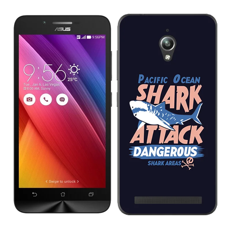 Защитный Мягкий чехол из ТПУ для ASUS Zenfone GO ZC500TG 5 0 дюйма Модный телефона с рисунком