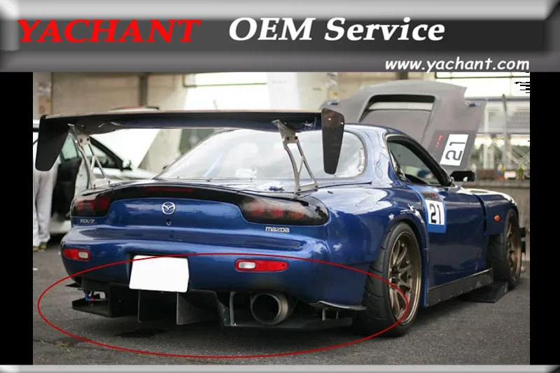 Автомобильный Стайлинг СТЕКЛОВОЛОКНО FRP бампер диффузор подходит для 1992 1997 RX7 FD3S