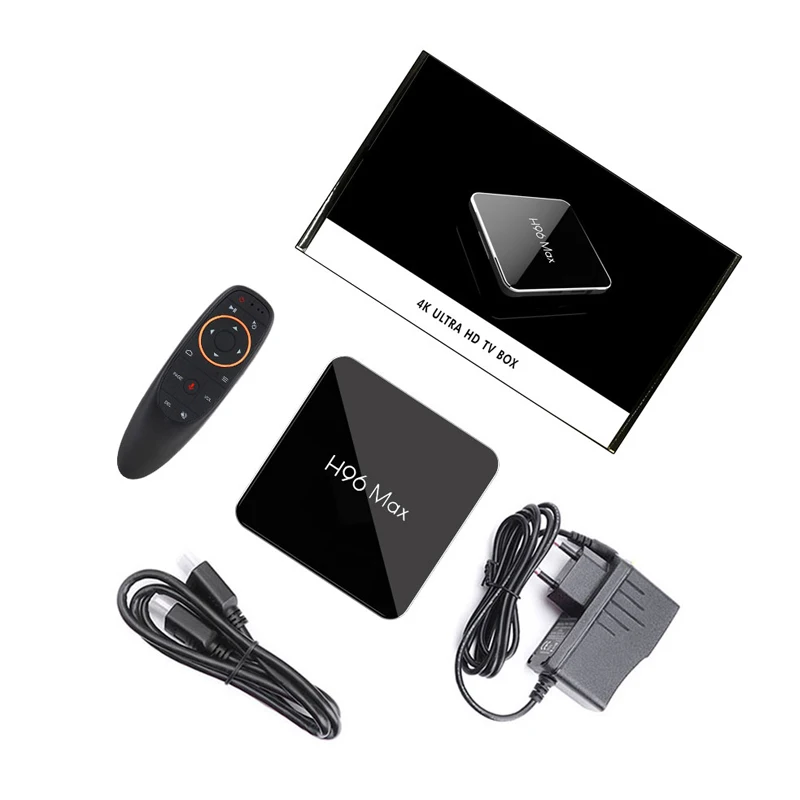 H96 MAX X2 Google Голосовое управление Android 8 1 ТВ коробка 4 ГБ 32 Amlogic S905X2 четырехъядерный BT