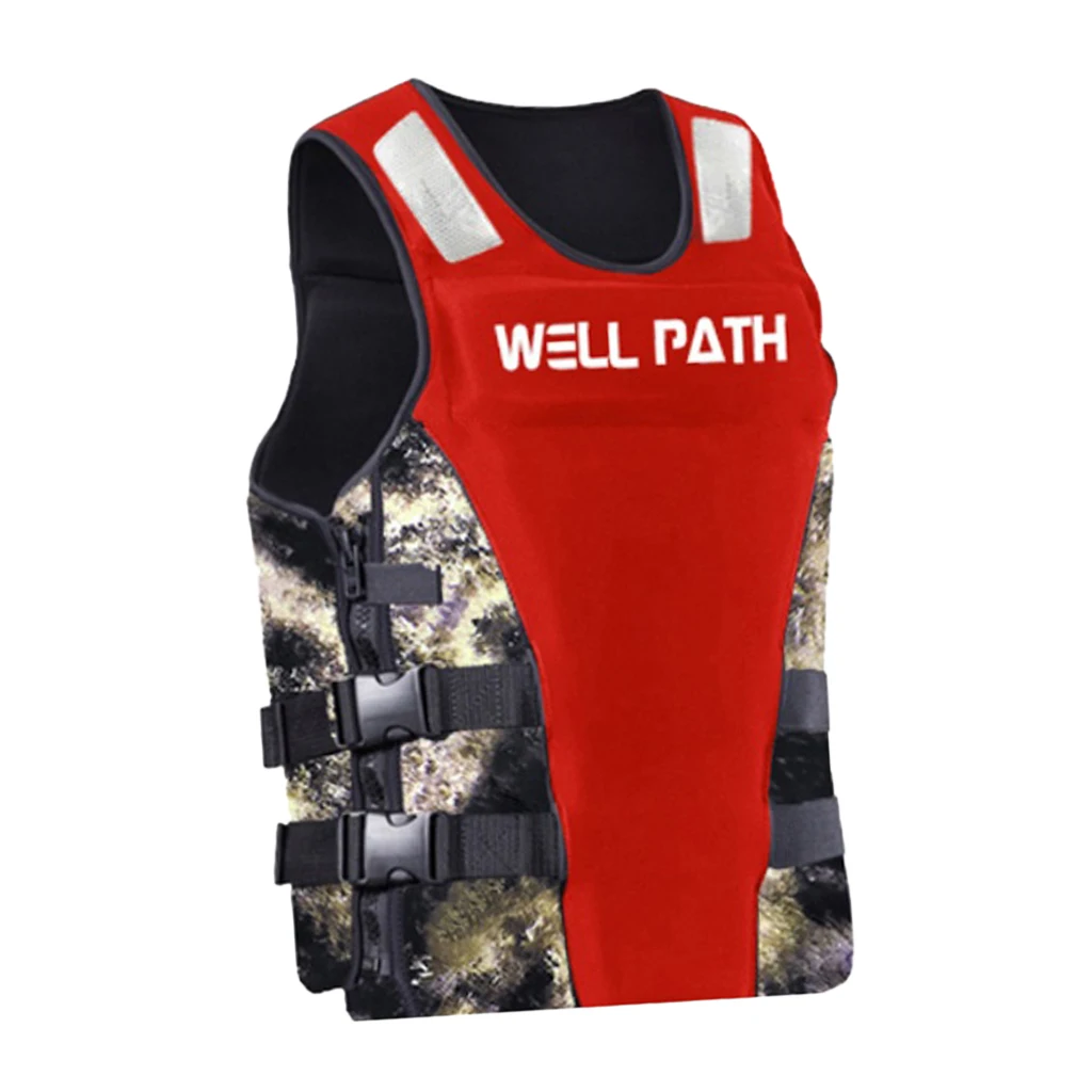 Red 3XL Perfecian водный спорт спасательный жилет для рыбалки, дайвинга, плавания, КАЯКОВ, лодок, спасательный поплавок, спасательный поплавок, спасательный жилет - Цвет: Red 3XL