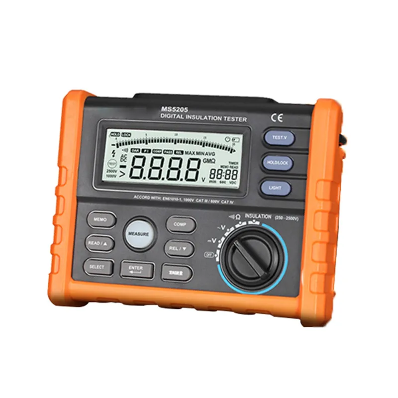 Тестер сопротивления изоляции PROTMEX MS5205 аналоговый и цифровой 2500 В Мегаомметр 0 01 ~