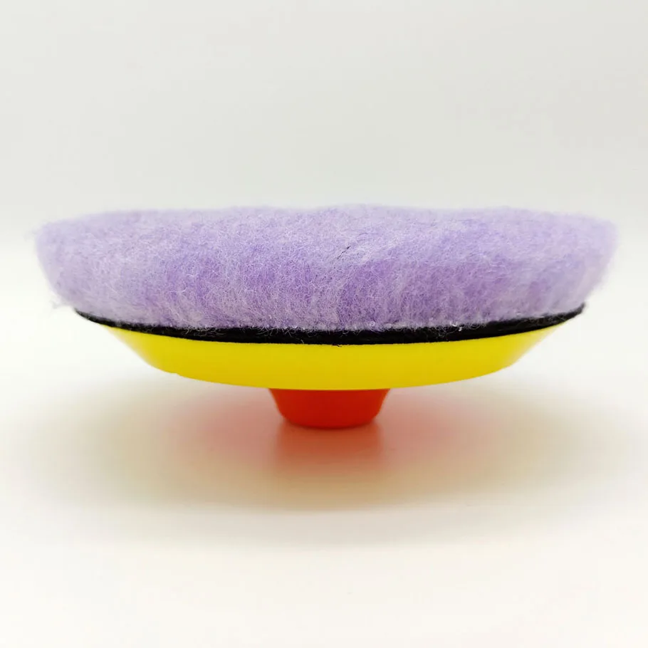 Purple lamb wool polish pad 150mm Wool Detailing Waxing Polishing Buffer