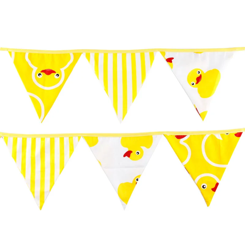 3 2 м желтый мультфильм утка хлопок баннер 12 флагов Вымпел гирлянда Дети День