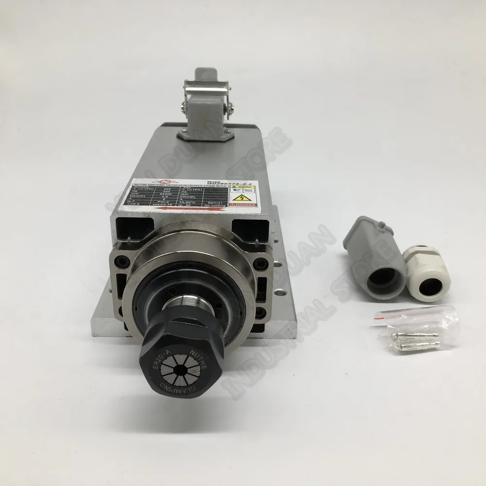 Changsheng 380V 2.2KW 3HP ER20 AC мотор шпинделя с воздушным охлаждением керамические
