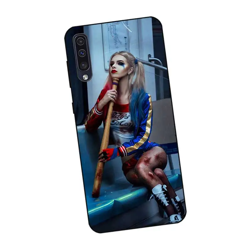 P080 &quot Харли Квинн &quotЧерный силиконовый чехол для samsung Galaxy A6 A7 A8 A9 A10 A30 A40 A50 A60 A70 A80