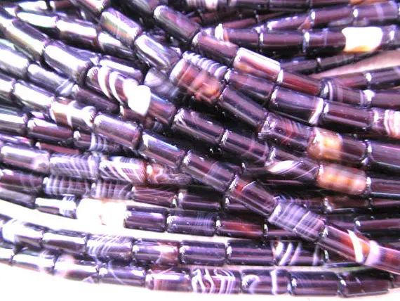 

wholesale 5strands 6x12mm Botswana Agate tube column bar mixed jewelry beads