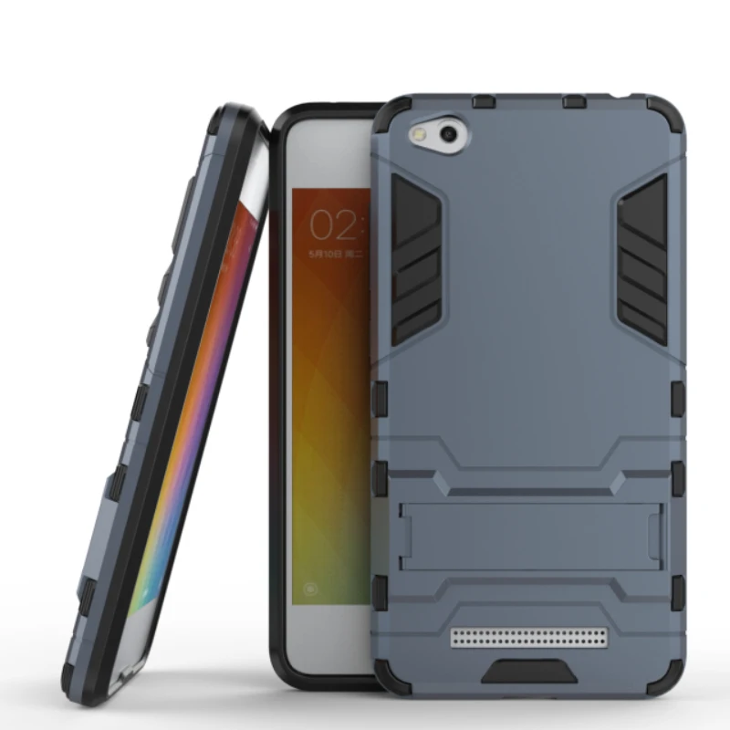 TANZ Case For XiaoMi Redmi 4A TPU+PC With Stand Hard Plastic Dual Armor Back Cover xiaomi redmi 4a redmi4A Phone Shell |