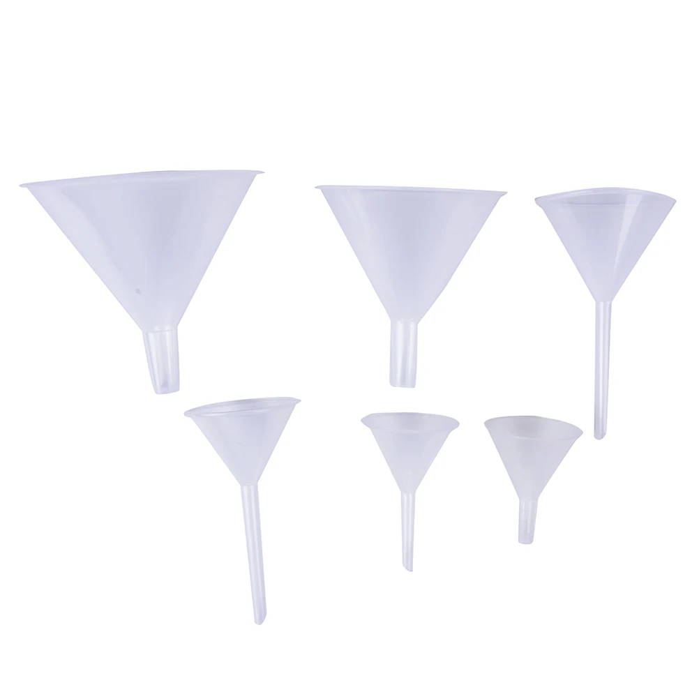 

1PC Perfume Funnel 1/2" 50ml Mouth Dia Laboratory Transfer Perfume Mini And Clear White Plastic Filter Funnel